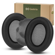 Geekria Protein Leather Ear Pads for Sony WH-1000XM4 Headphones Black 