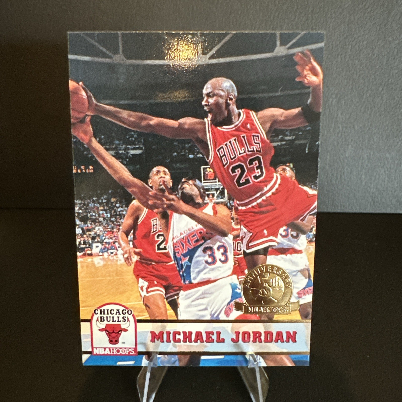 1993-94 Hoops Michael Jordan Fifth Anniversary Gold #28 Bulls