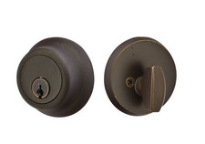 Emtek 8450 Single Cylinder Deadbolt Oil Rubbed Bronze US10B New Old Stock
