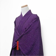 Rare Spotted Haze Purple Kimono with Pattern Size M Japan