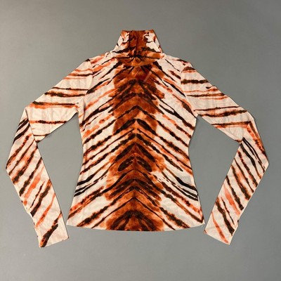 AFRM Zadie Turtleneck Pullover w/Thumb Holes Women's M Placement Tiger AET028103