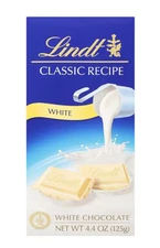 🟢 New Lindt Classic Recipe White Smooth Vanilla Chocolate Pieces 4.4oz (1-Bar)