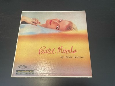 Oscar Peterson Pastel Moods Verve MG V-2004 Mono Jazz LP Vinyl Record