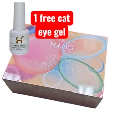 Hang Pure Gel Neon Glass Jelly 24 color with color chart