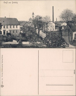 Bretnig Hauswalde Straßenpartie b Großröhrsdorf 1914