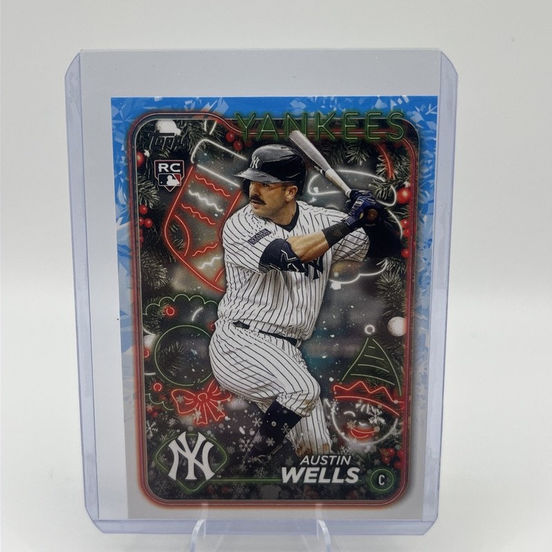 2024 Topps Holiday - Austin Wells #H2 (RC) NY Yankees 🗽
