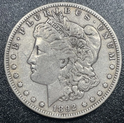 1892-S Morgan Silver Dollar $1 Choice VF Very Fine Semi-Key Date