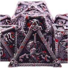 Metall Würfel Set 7-teilig DND RPG Brettspie...