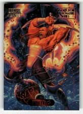 1994 Marvel Masterpieces Hildebrandt Brothers #80 Morg Gold Foil Signature