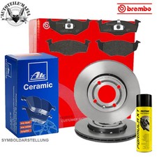 BREMBO Bremsensatz Beläge Ceramic + Bremsenreiniger vorne für SEAT VW