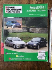 Revue Technique RTA  RENAULT CLIO 1 1.1 1.2 1.4 1.7 1.8 16S 1.9D 1990 1998 Neuf