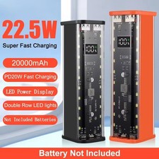 Li-ion Battery Charger Box / DIY Phone Power Bank Case For 21700 /18650 Battery