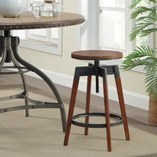 Azalea Park Modern Wood Adjustable Swivel Counter Stool