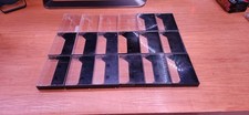 Cassette Tape Cases Clear w/ Black Plastic Audio Empty Replacement  18