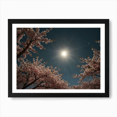 Kirschblüten 1 Kunstdruck gerahmt Wandbild Poster Leinwanddruck Bild