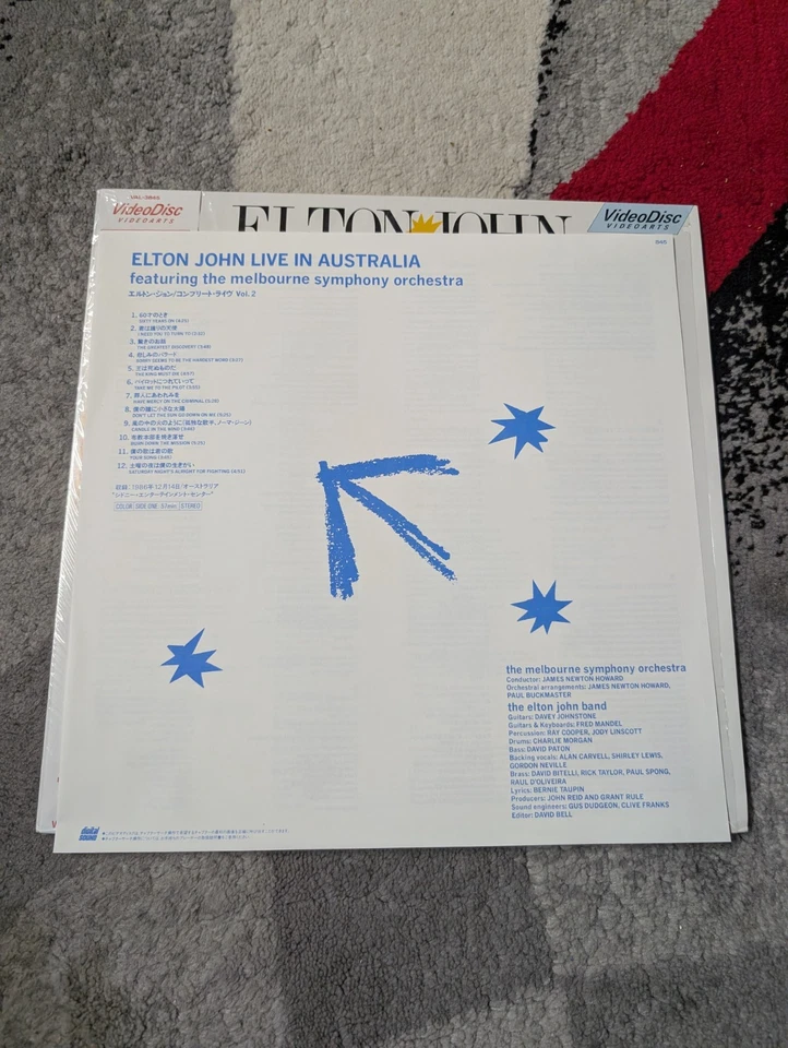 Elton John: Tour De Force Live in Australia Laserdisc VAL-3845 - Bild 3 von 3