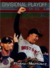 2000 Topps - Divisional Playoff Highlight Pedro Martinez #225 - Red Sox