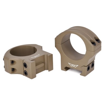 Warne HyperLite Scope Rings 30mm Tube High Height Fits Picatinny FDEarth 8515DE