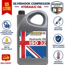 Silverhook 5 Litre Hydraulic Oil ISO-32 Anti-Wear Fluid Compressor 5L