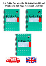 Image of Pukka Pads JM036 A6 Jotta Pad Wire Ruled 200 Page Metallic PK3