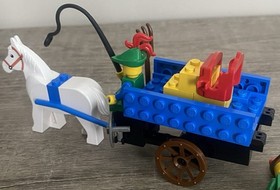Lego Castle Forestmen 1877 Crusaders Cart 100% Complete 1990 Vintage no Box