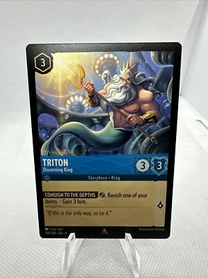 #ad #ad Triton Discerning King 159 204 Rare Disney Lorcana Ursula’s Return $1.50