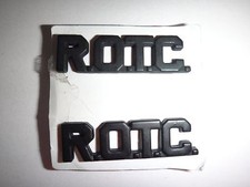 Set Of 2 US Reserve Officers' Training Corps R.O.T.C. Metal Subdued Badges