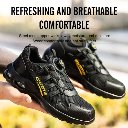 NEU Herren Sicherheitsschuhe Stahlkappe S3 Arbeitsschuhe Sportliche Schutzschuhe - Bild 6 von 16
