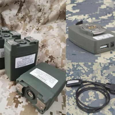 Tactical AN/PRC-152A Style Radio Battery Case Box adapter write frequency line
