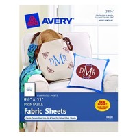 Avery Printable Fabric For Inkjet Printers, 8.5 X 11 Inches, Pack Of 5 (03384) , on sale Avery Printable Fabric For Inkjet Printers, 8.5 X 11 Inches, Pack Of 5 (03384) , on sale