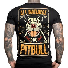 Stuff-Box Maglia Uomo Girocollo Manica Corta Pitbull 2.0 Nero 1066 - Nuova