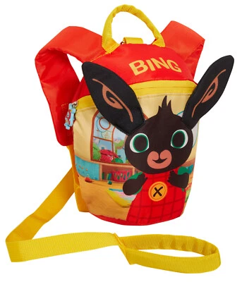 Bing Bunny Rucksack mit Zügeln Kinder abnehmbarer Sicherheitsgurt klein Kindergartentasche
