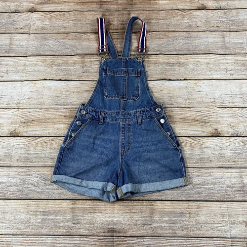 Forever 21 Cuffed Overall Shorts Women 