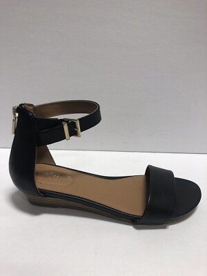 Kenneth Cole Women’s Reaction Great Viber, Black Wedge Sandals, Size 6M 