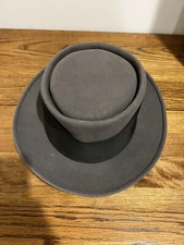 Strawbridge Clothier Wickham Dark Gray Vintage Fedora Fitted Hat