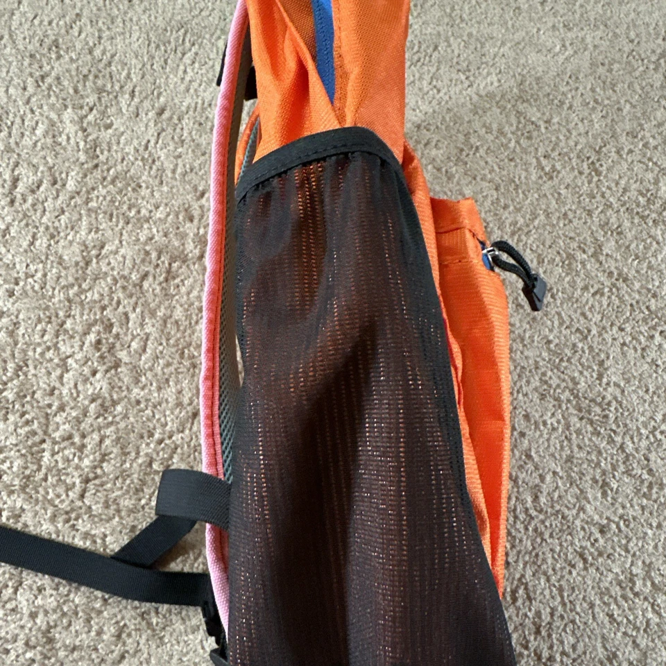 Mochila Vessel Adulto Naranja Lona Impermeable Bolsillos Senderismo Aire Libre Foto 3 de 4