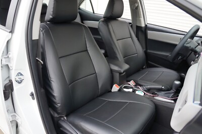 FOR TOYOTA COROLLA 2014~19 IGGEE CUSTOM EXACT FIT 2 FRONT SEAT COVERS 13 COLORS