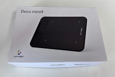 XP-Pen Deco Mini4 Grafiktablett Zeichnen - Schwarz