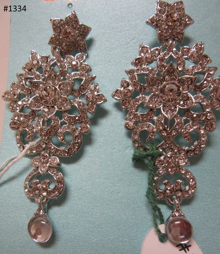 Earrings 305 Ear4 Indian Designer Jhumka Earrings Golden Pearl Beads Shieno - Picture 33 of 55
