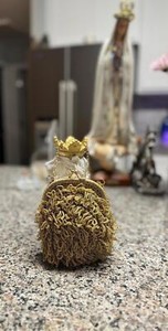 Vintage looking Walborg style Gold evening bag