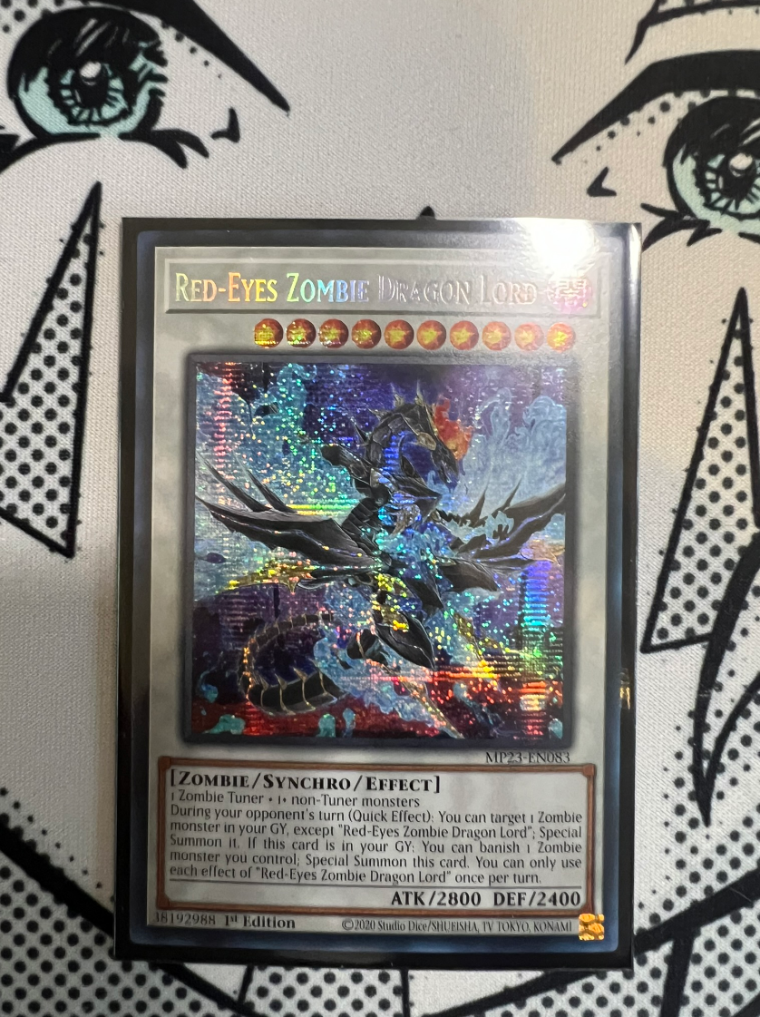 RedEyes Zombie Dragon Lord NM Secret Rare 1st Ed MP23EN083