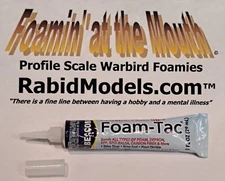 1 oz FOAM-TAC TUBE - clear, fast, waterproof, FOAM SAFE glue Beacon adhesives