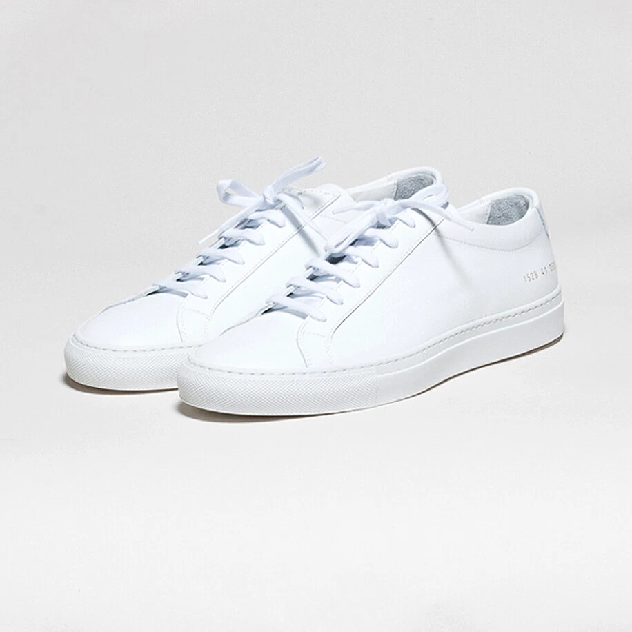 Nuovo Common Projects Originale Achille Low 1528 nero bianco grigio