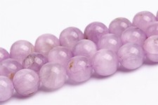 7MM Genuine Natural Purple Pink Kunzite Beads Grade AA Round Loose Beads