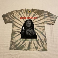 Bob Marley x Online Ceramics Tell the Children the Truth XL Tie Dye Shirt NEW 