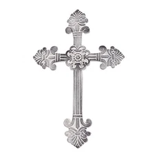 ARDOUR Metal Decorative Wall Cross Metal Spiritual Decorations for Home Relig...