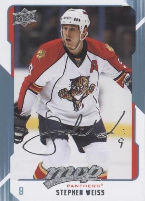 2008-09 Upper Deck MVP - Stephen Weiss #127 - 1 of 1