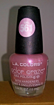 LA COLORS 561 Sugar Crystals Color Craze Nail Polish Cool Pink