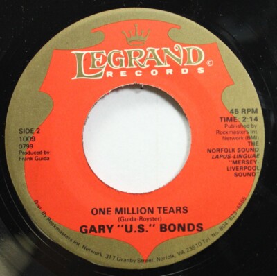 Rock 45 Gary ''U.S.'' Bonds - One Million Tears / School Is Out On Legrand Records
