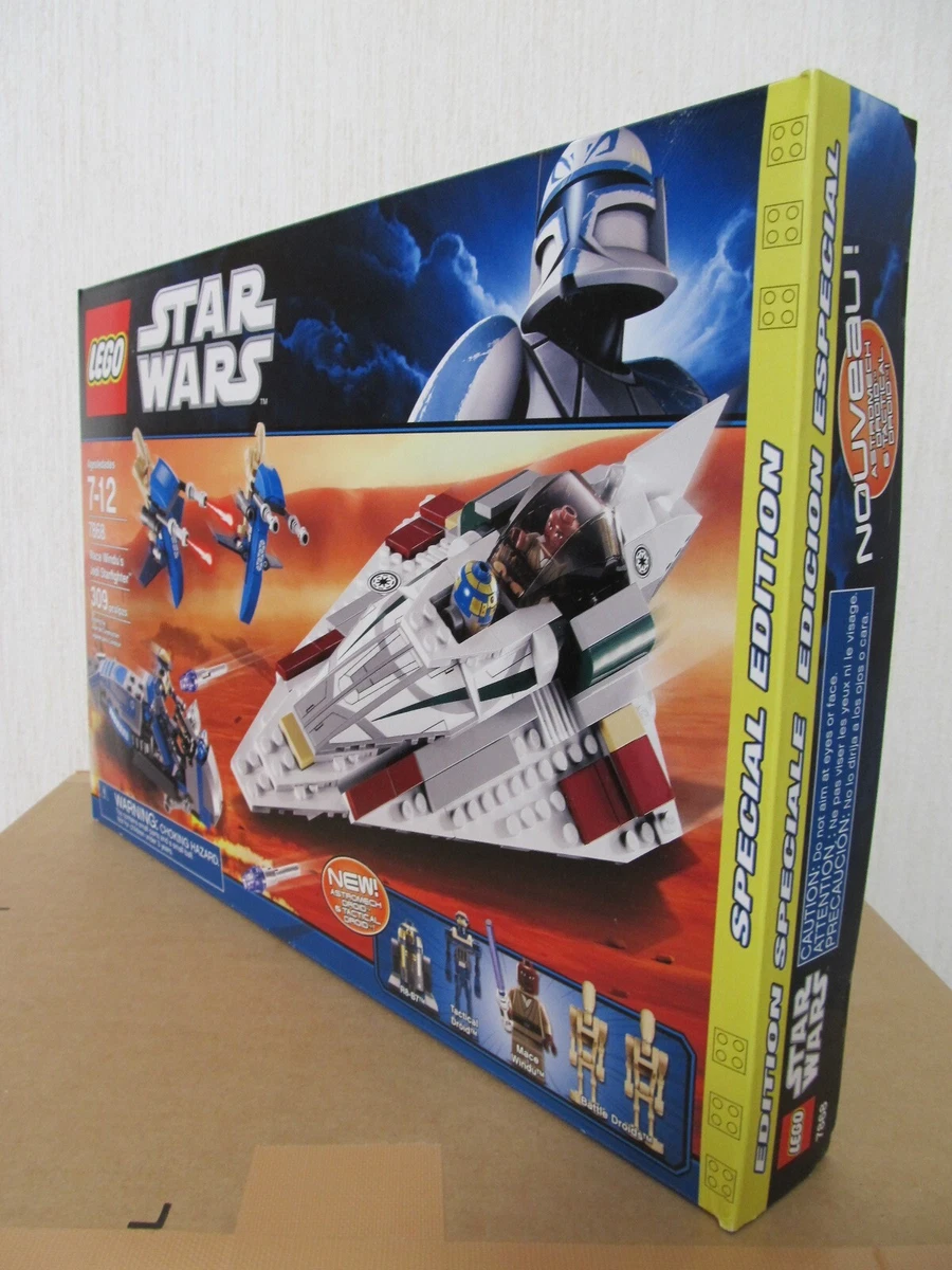 LEGO Star Wars 7868 Mace Windu s Jedi Starfighter New Sealed Box